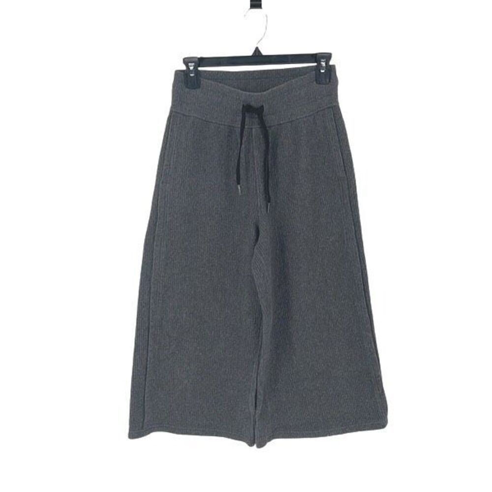 Lululemon Retreat Yourself Crop Heathered Core Dark Grey Size 4
